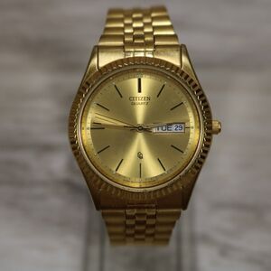Citizen CQ Presidential Quartz Watch 6100-R0039 – Pre-Owned, Round, Gold